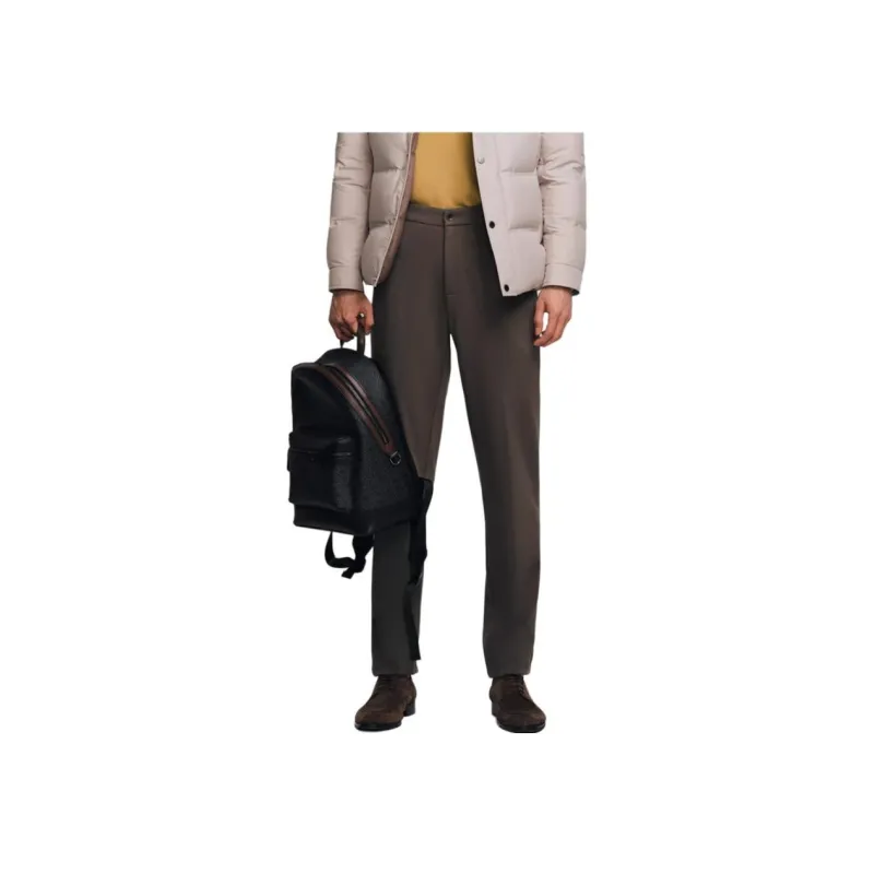 JODOLL Casual Pants Men's Mocha Coffee-1