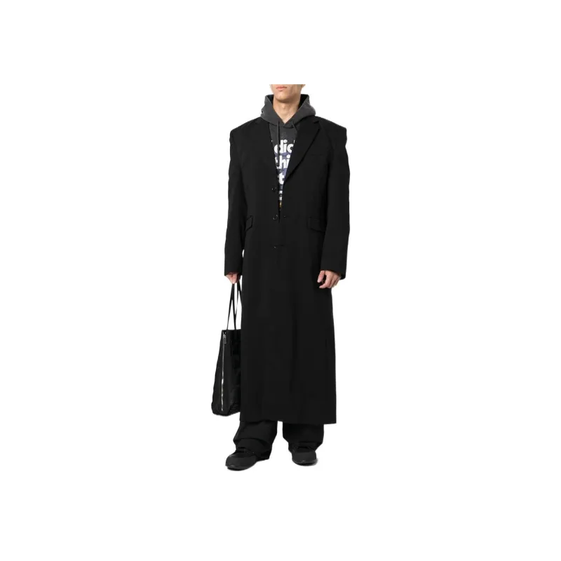 Vetements Boxy Single Breasted Molton Tailored Coat-1