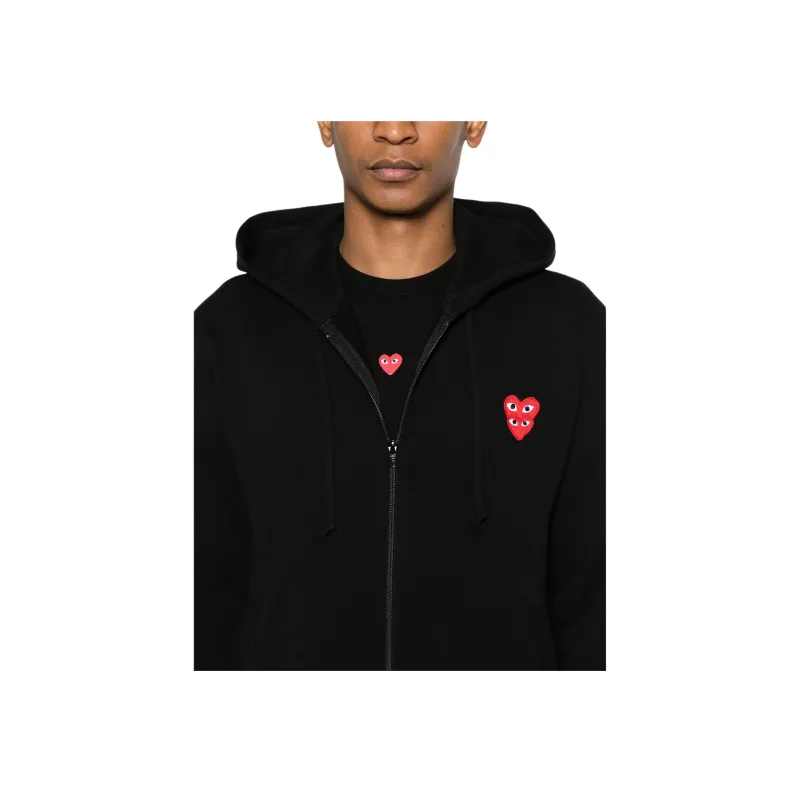 CDG Play Mini Logo Hoodie-2