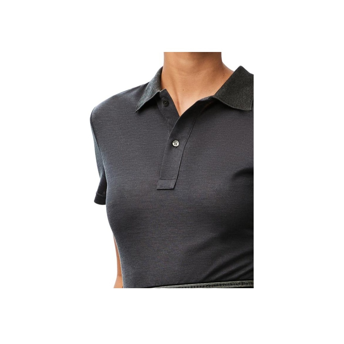 Tシャツ・カットソー LOEWE CROPPED POLO LOEWE Short-Sleeved Cropped Polo Shirt - POIZON