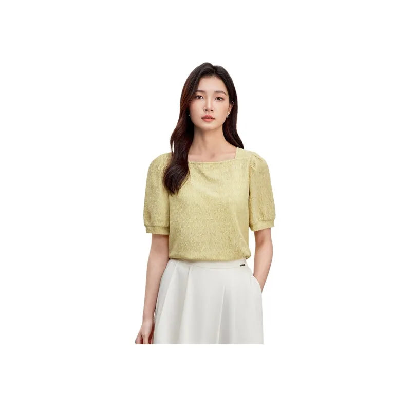 SENTUBILA Puff Sleeve T Shirt Women's-30