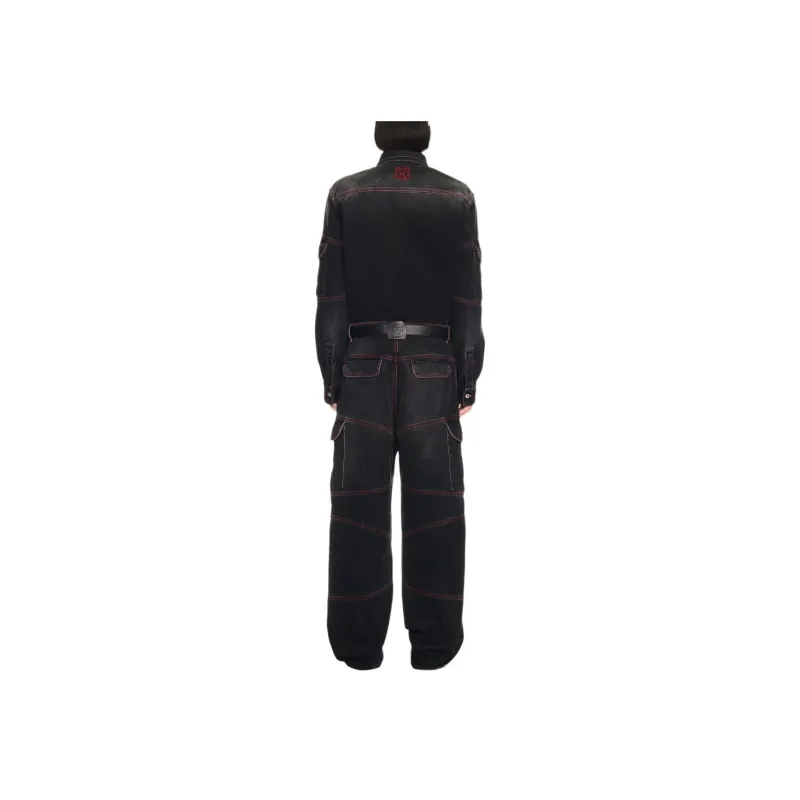 OFF WHITE Script Samurai Straight Jeans -1