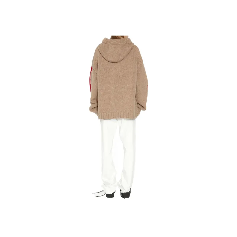 JW Anderson Gothic Logo Intarsia Hoodie-2