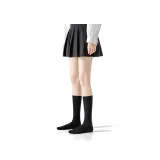[Extended Length Crew Socks 28cm]Black, 1 Pair