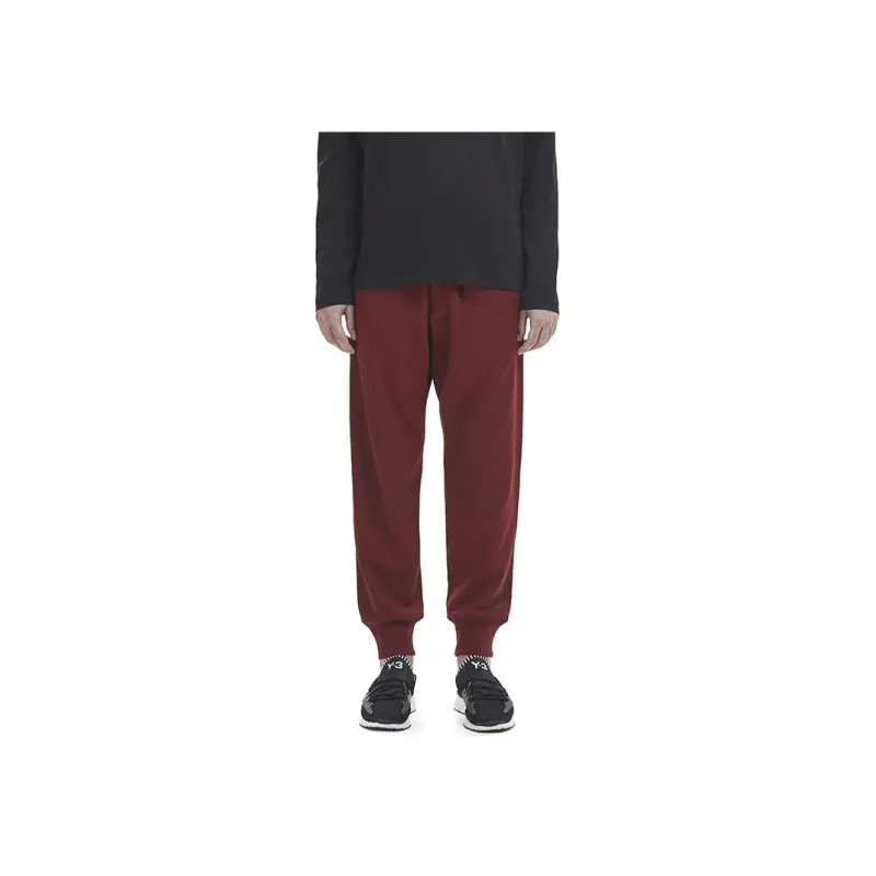 Y 3 Knitted Sweatpants Unisex Red-3