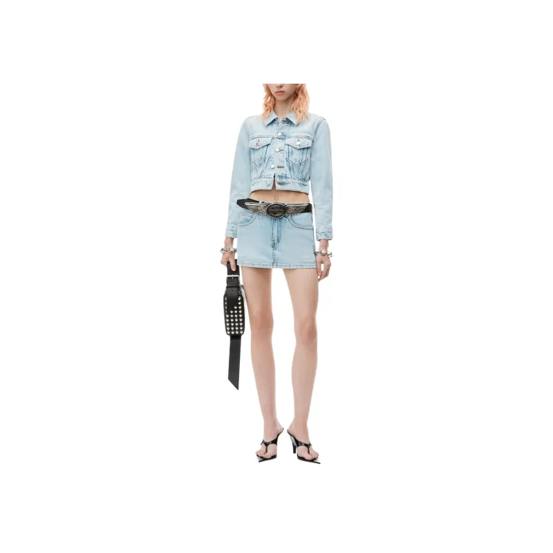 Alexander Wang Mid rise Denim Skort-1