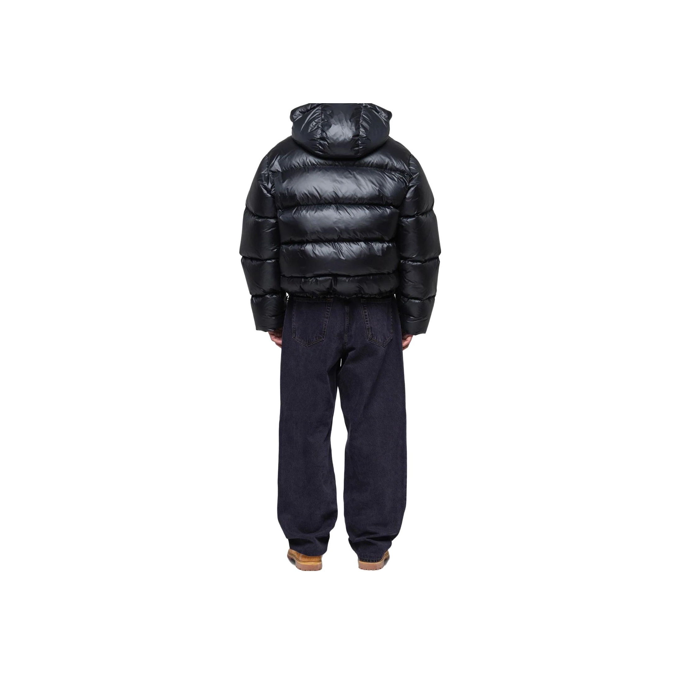 Stussy Down Parka Micro Ripstop Black Gray Color M - POIZON