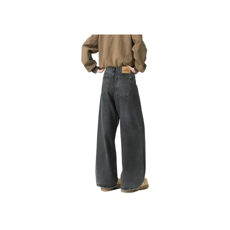FASTFISH Jeans Unisex Black Gray-1