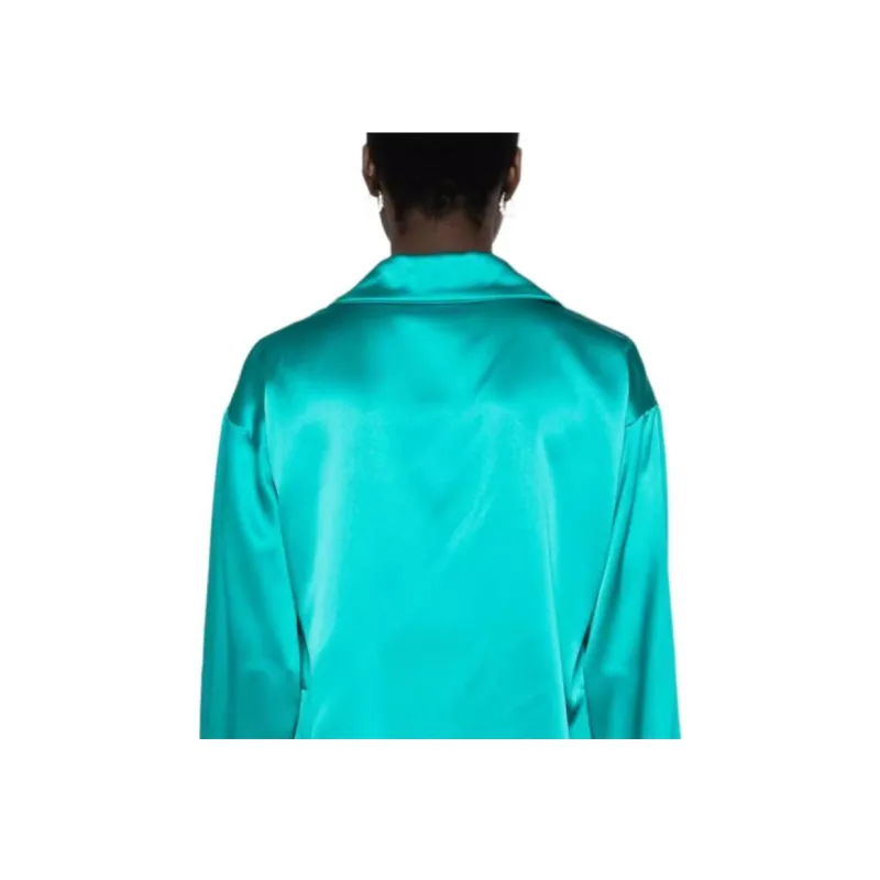 MaxMara Vasaio Satin Silk Shirt-1