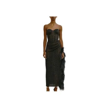Antonino Valenti SS25 Knit Long Skirts Women's Coffee