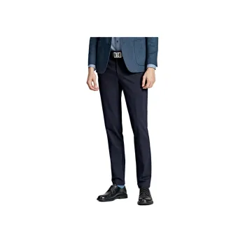 DIKENI Casual Pants Men's Dark Royal Blue