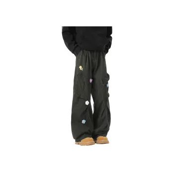 OPOX Casual Pants Unisex Army Green