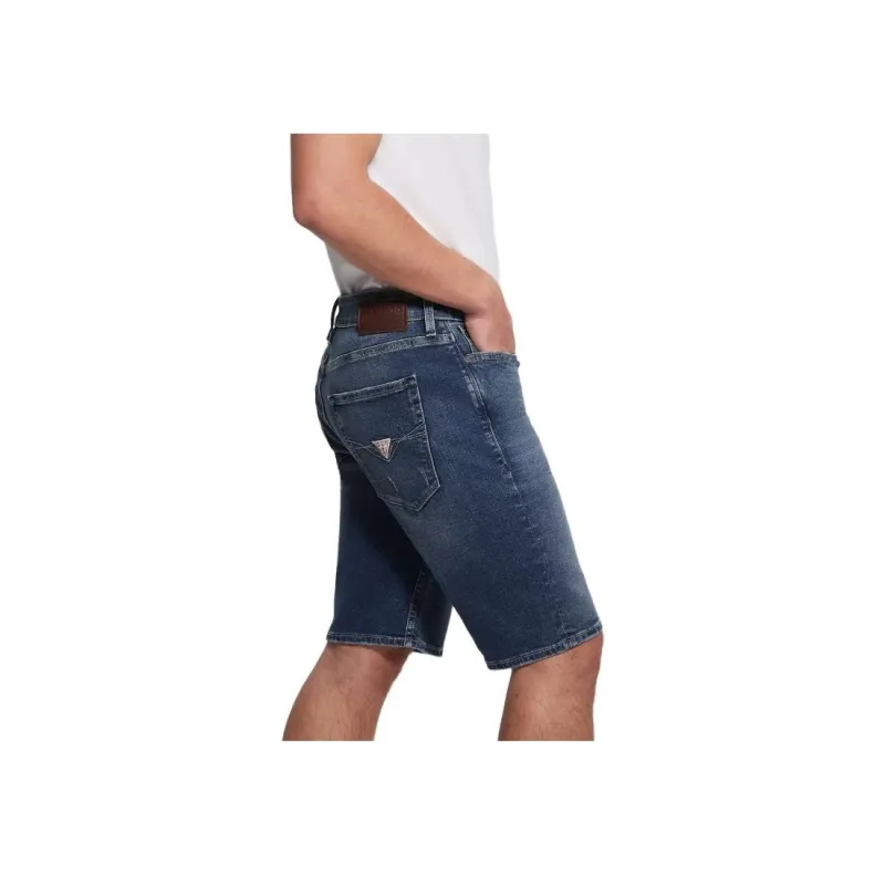 GUESS Slim Shorts Denim Shorts Men's Deep Reefs-3