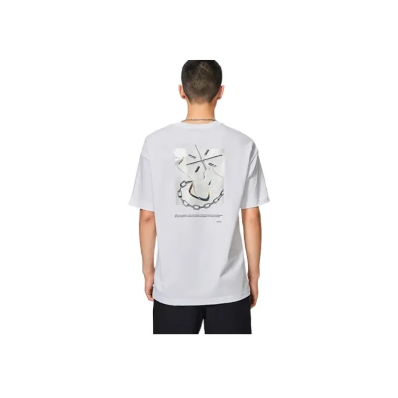 LiNing x Glare Wade Collection T Shirt Unisex White-3