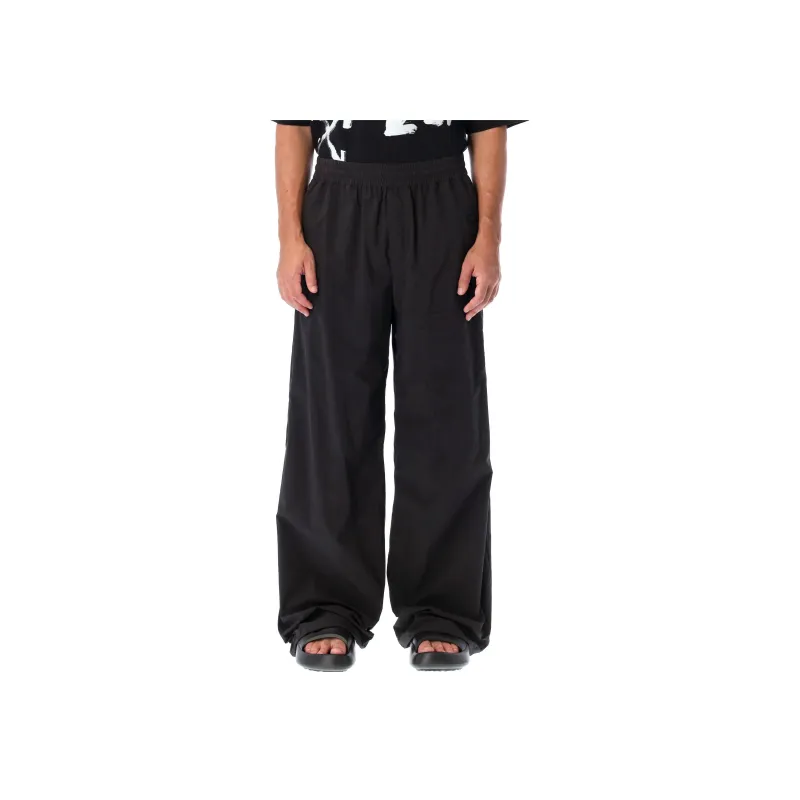 OFF WHITE Logo Patch Wide leg Trousers-2