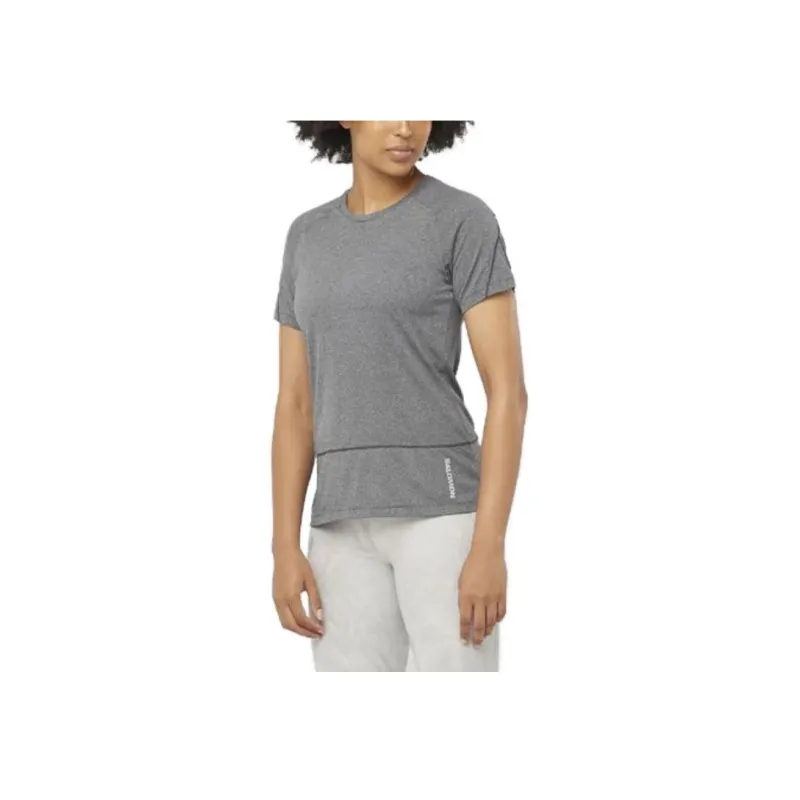 SALOMON CROSS RUN T Shirts Women's Gray-2