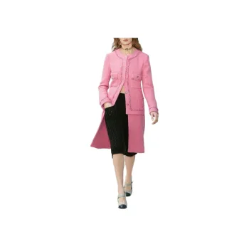 CHANEL Coats Women's Pink