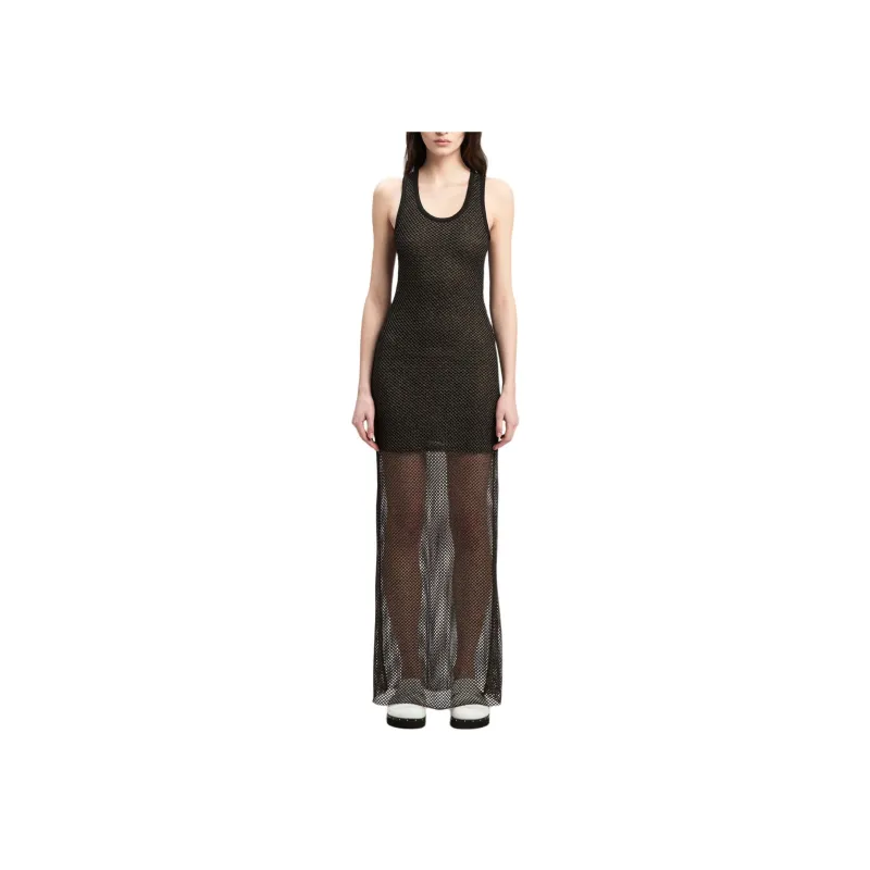 PALM ANGELS Mesh Maxi Dress-1