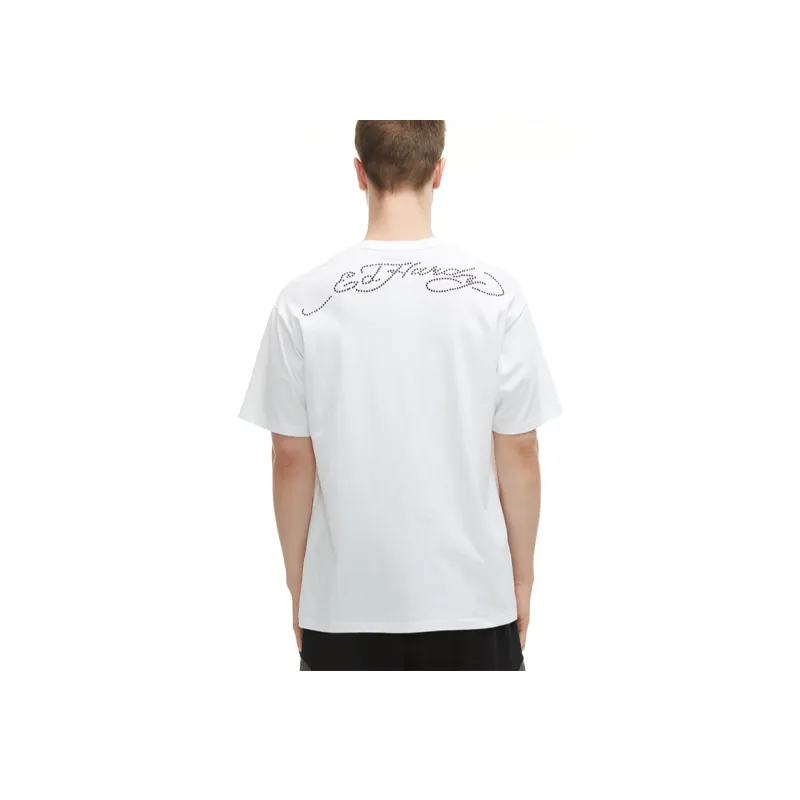 Ed Hardy T Shirts Men White E1OBM088-3