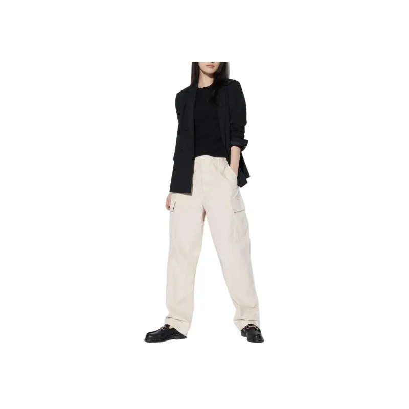 UNIQLO Casual Pants Unisex Ivory-0