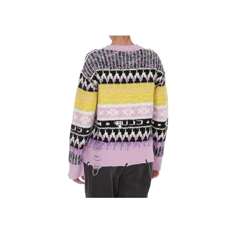 MSGM FW21 Loose Fit Sweater Women's Multicolor-3