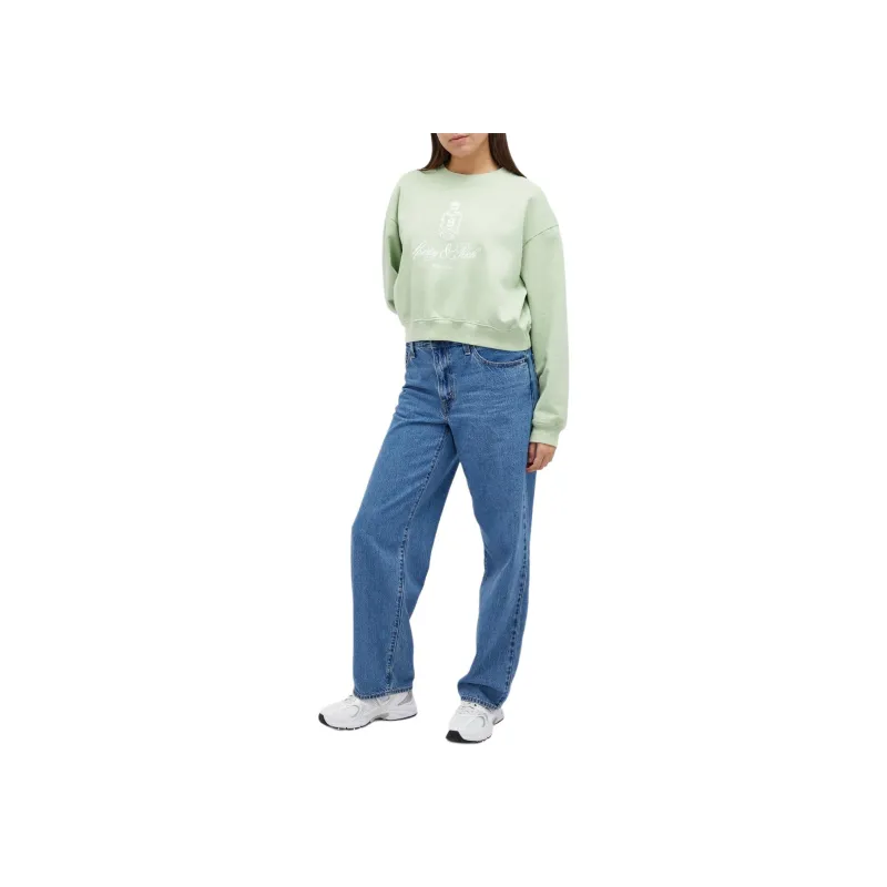 SPORTY & RICH Vendome Cropped Cotton Sweatshirt-1