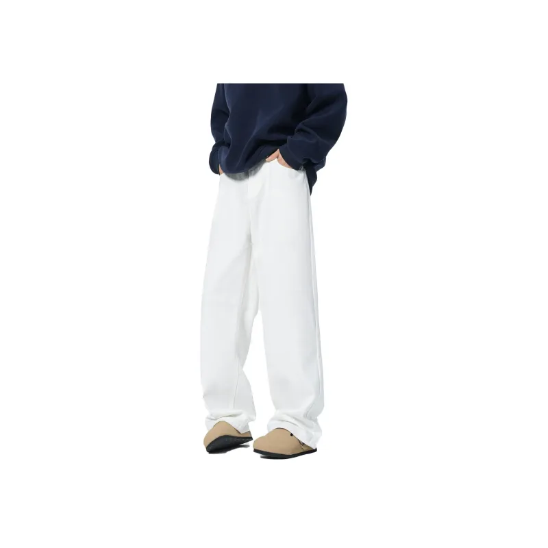 QOTRIOCK Jeans Men White-2
