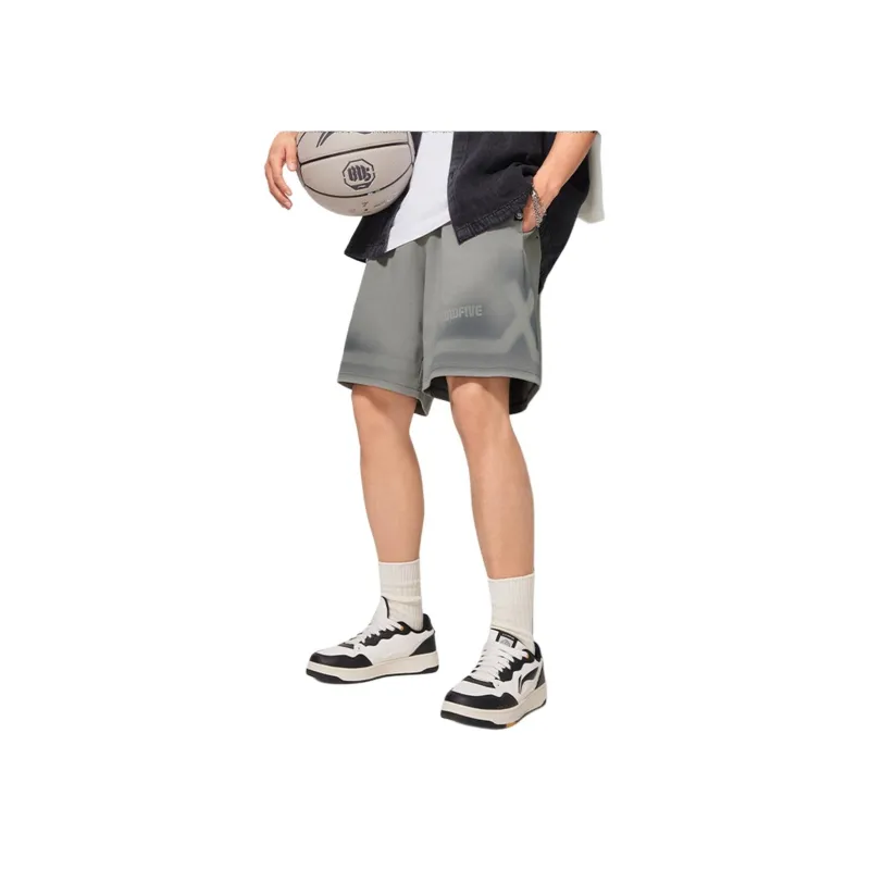 LiNing Casual Shorts Men's Iron Asphalt Gray-3