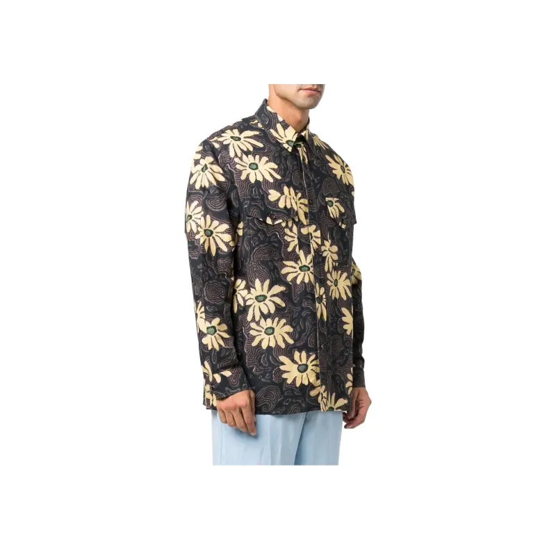 NANUSHKA Floral Print Shirt Jacket-2