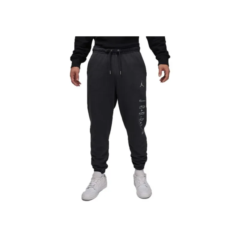 Jordan Thin Fleece Knitted Sweatpants Men's Dark Smoke Gray-3