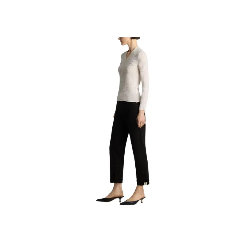 St. John Logo-.plaque Textured-knit Jumper-1