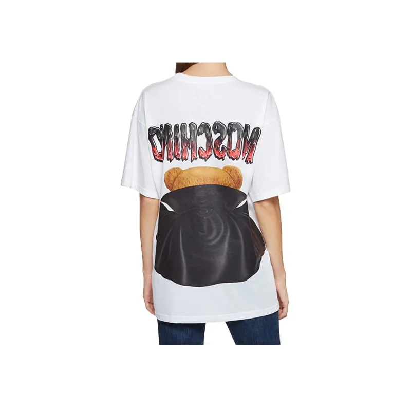 MOSCHINO Regular T Shirt Women's White-4