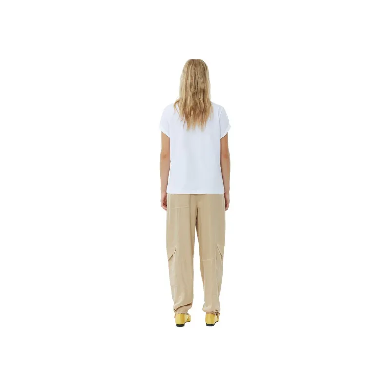GANNI White Banana T-Shirt-2