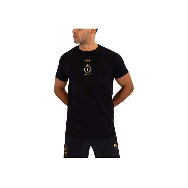 VENUM x Topuria Unmatched T Shirt Men's Black/Gold Color-0