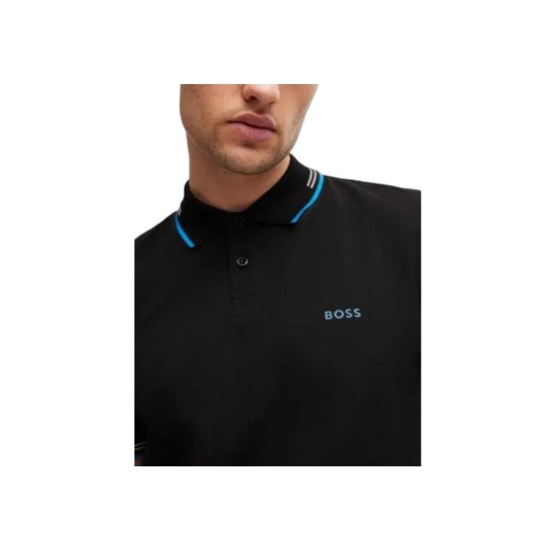 HUGO BOSS Rubberised logo Polo Shirt-3
