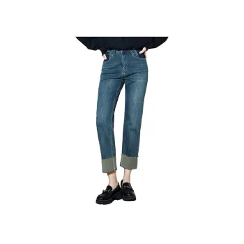 SMEN Jeans Women's Denim Blue