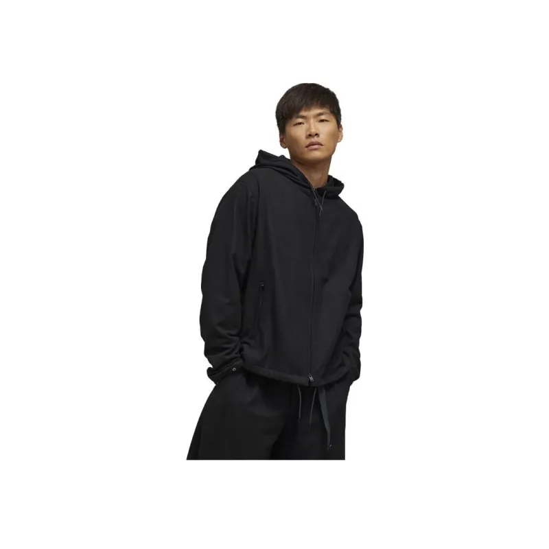 Y 3 Logo patch Flannel Hoodie-1
