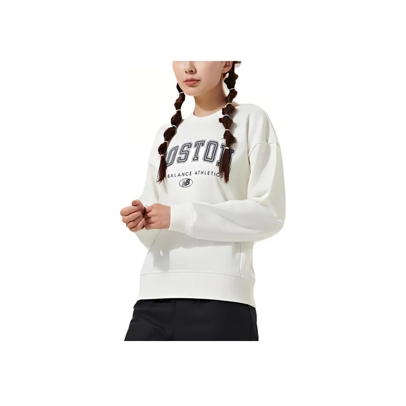 New Balance Sweatshirt Women's Ivory White-2
