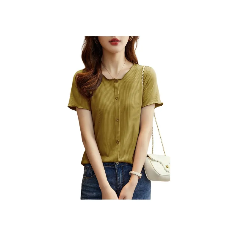 XWI T Shirt Women's Olive Green-0