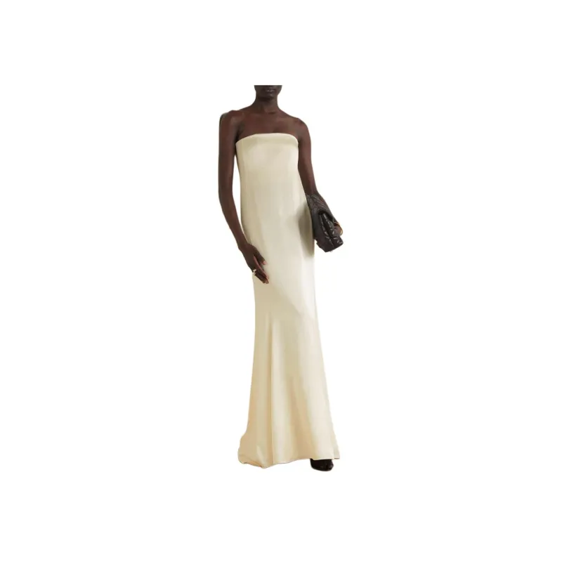SAINT LAURENT FW22 Sleeveless Dress Women's White-2