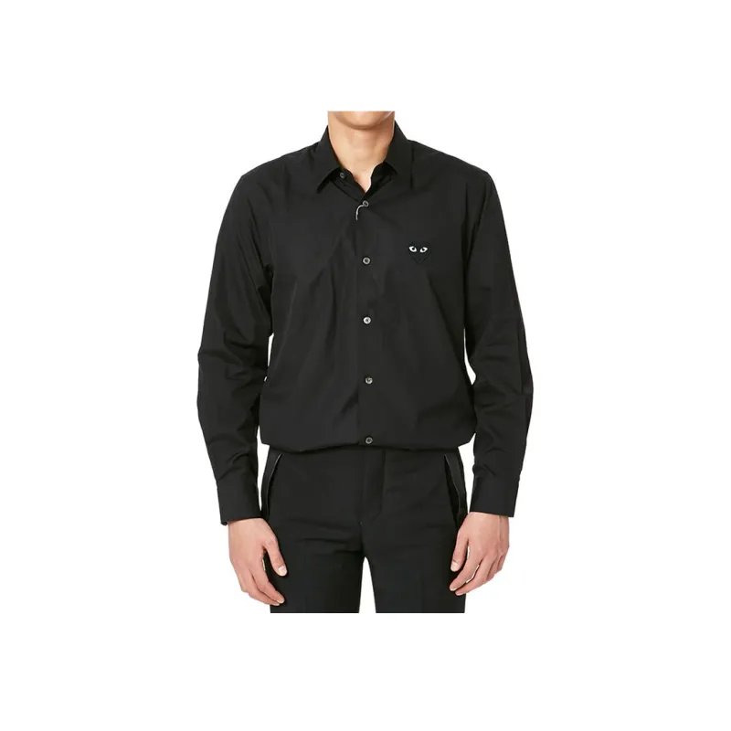 Comme Des Garcons Play Emblem Button Up Shirt-2