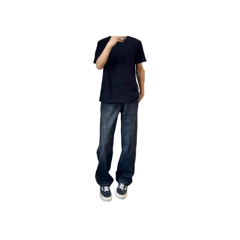 KVIV Jeans Men's Vintage Blue Gray-2