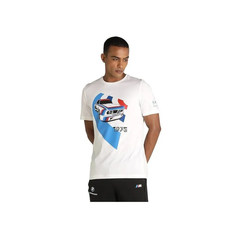 PUMA x BMW Set-in Sleeve T-Shirt Unisex White-2