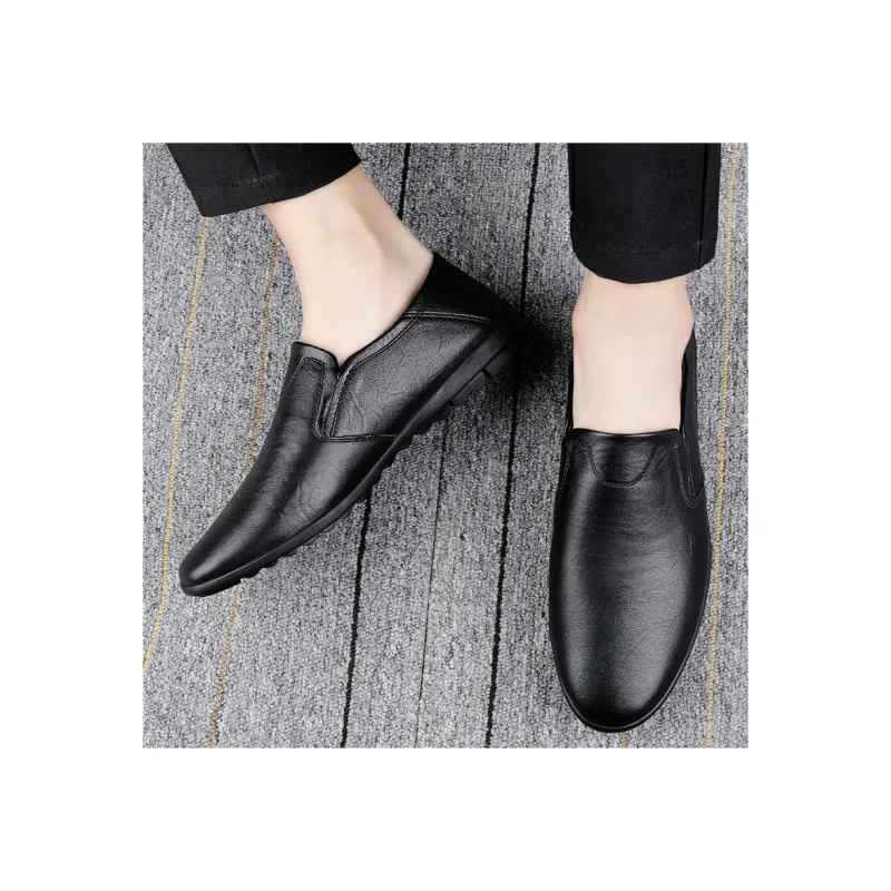 Bull charm Dress Shoes Men Low Top Black/Dark Brown/Red Brown-5
