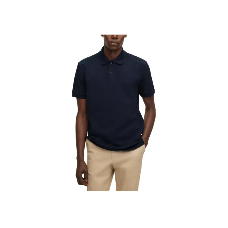 Boss HUGO BOSS Pallas Embroidered Straight Hem Polo Shirt-2