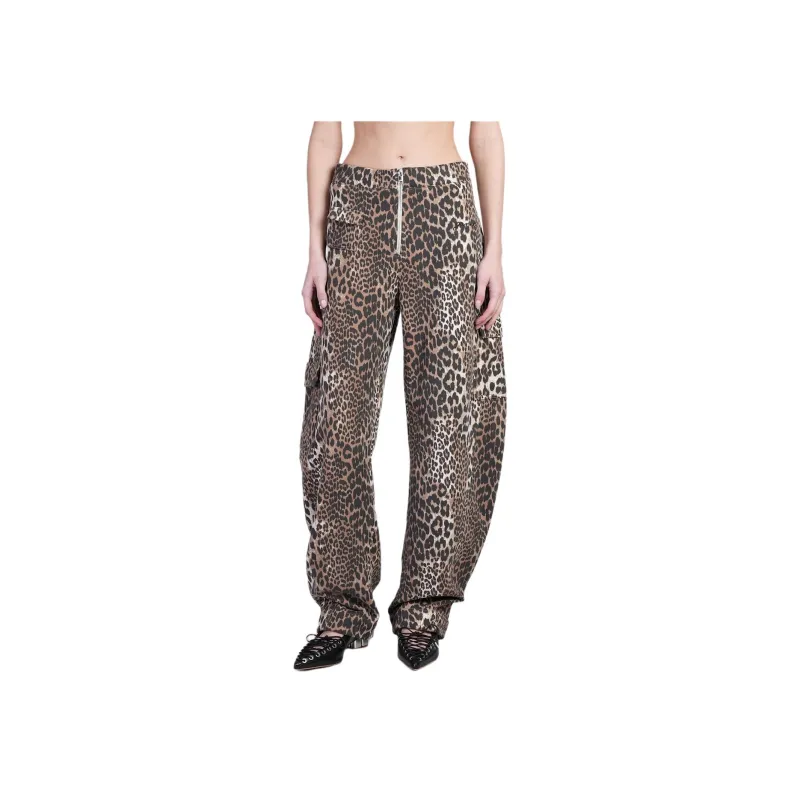 GANNI Leopard print Trousers-2