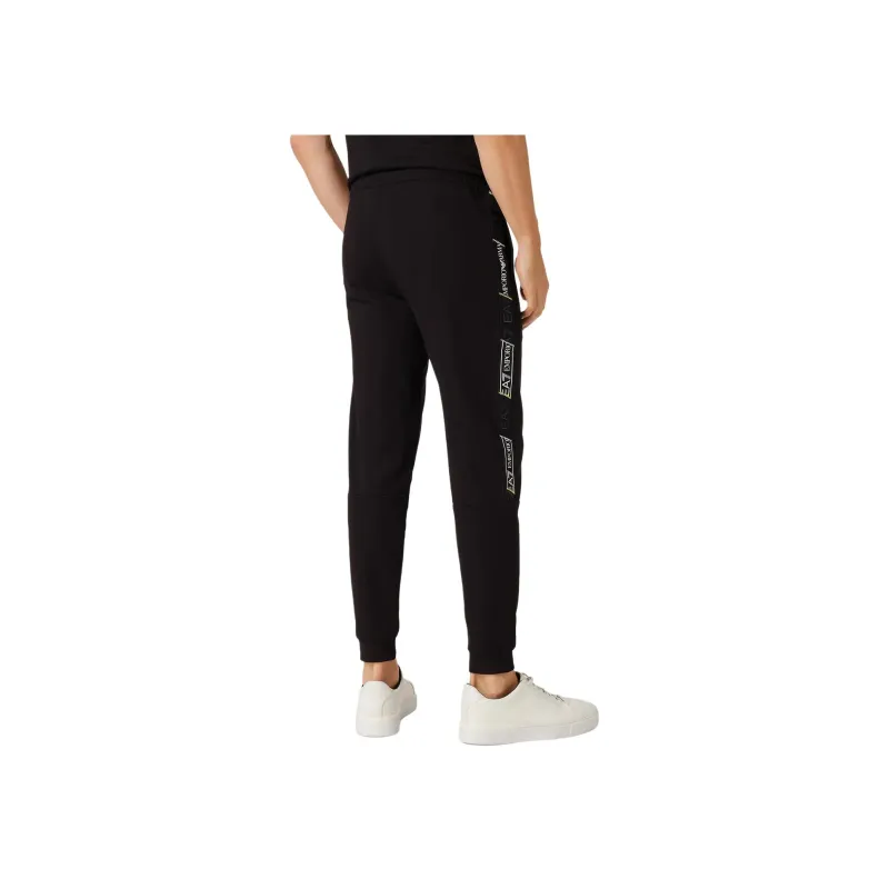 EMPORIO ARMANI EA7 SS23 Knitted Sports Pants Men's Black-3