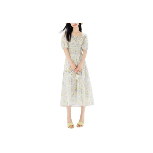Artka 프린팅 여성 반팔 원피스
