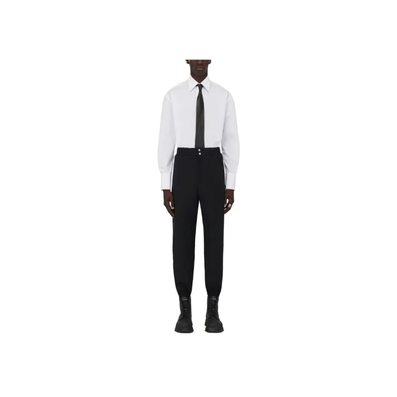 Alexander McQueen Elasticated Waistband Tapered Leg Trousers-1