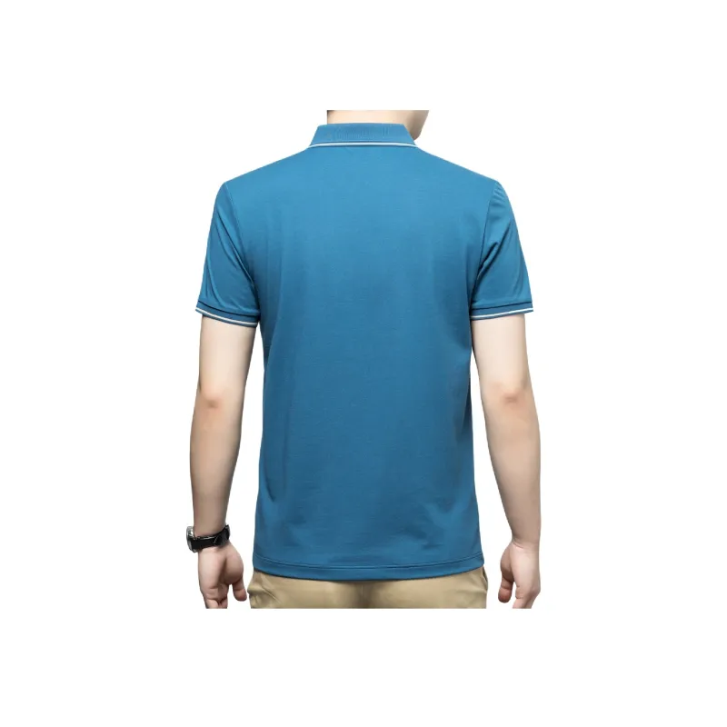 H YXIANG Polo Shirts Men-7
